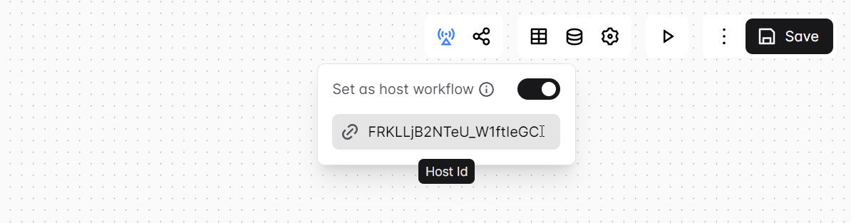 host workflow